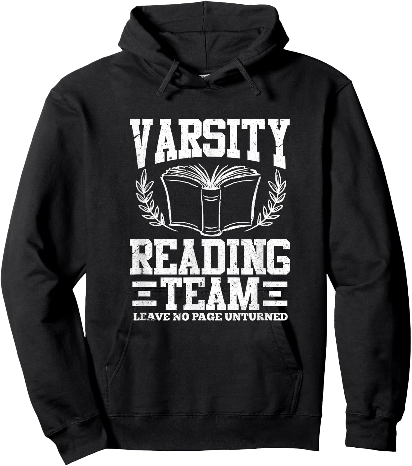 Varsity Reading Team Funny Bookworm Book Lover Reader Gift Hoodie - Hoodie | Black