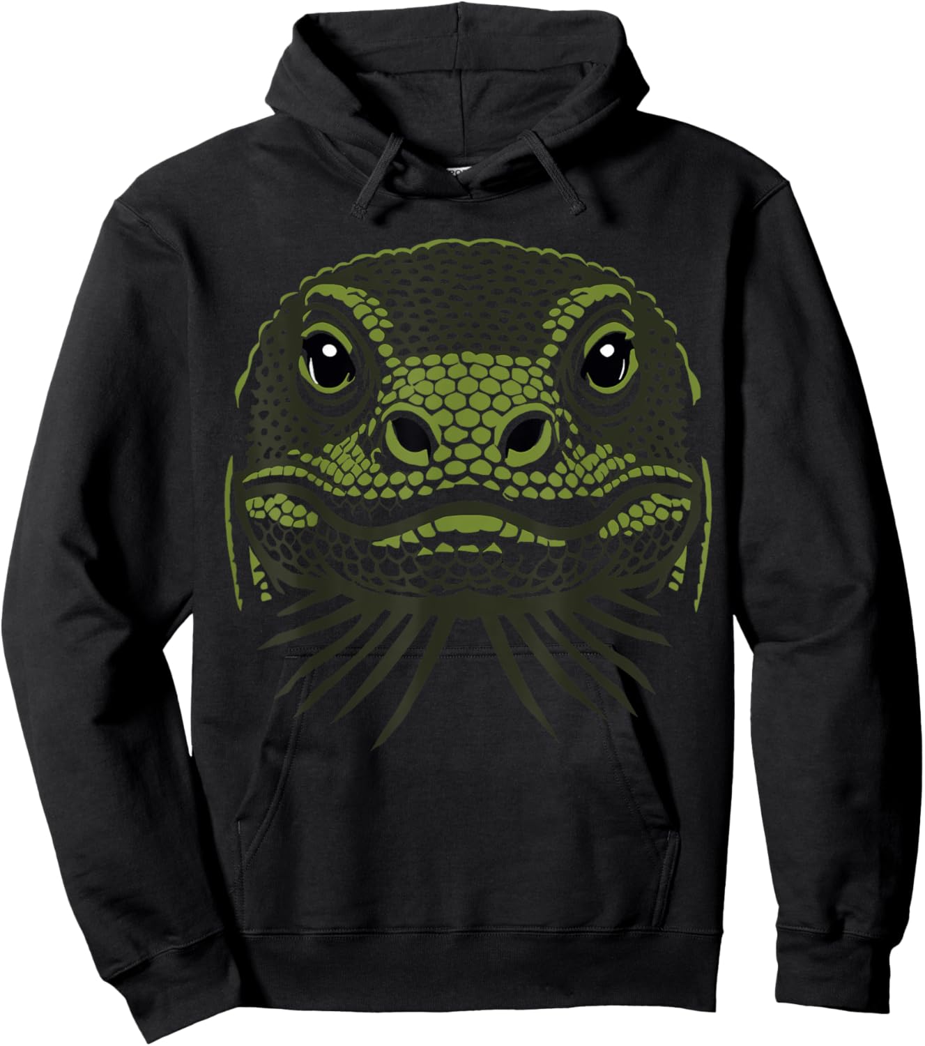 Funny Komodo dragon costume, Komodo dragon face costume Hoodie - Hoodie | Black