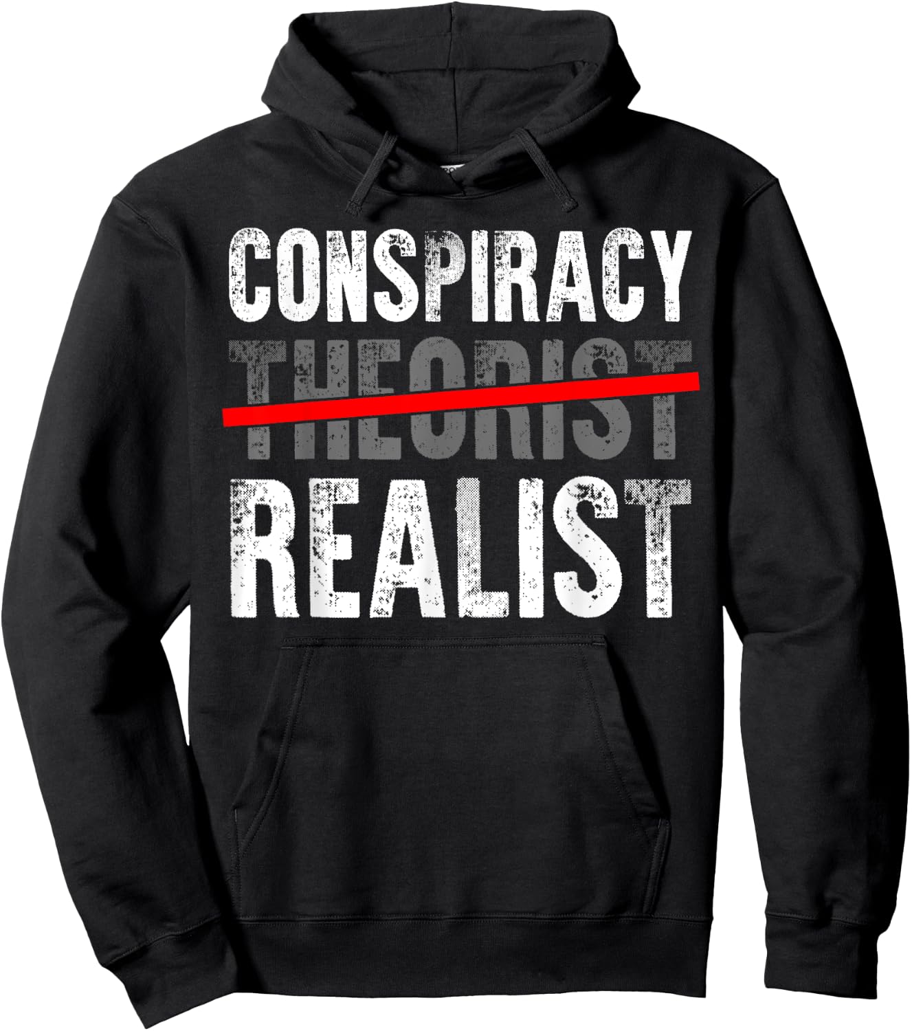 Conspiracy Realist Shirt Conspiracy Theory Gift Alien Gifts Hoodie - Hoodie | Black