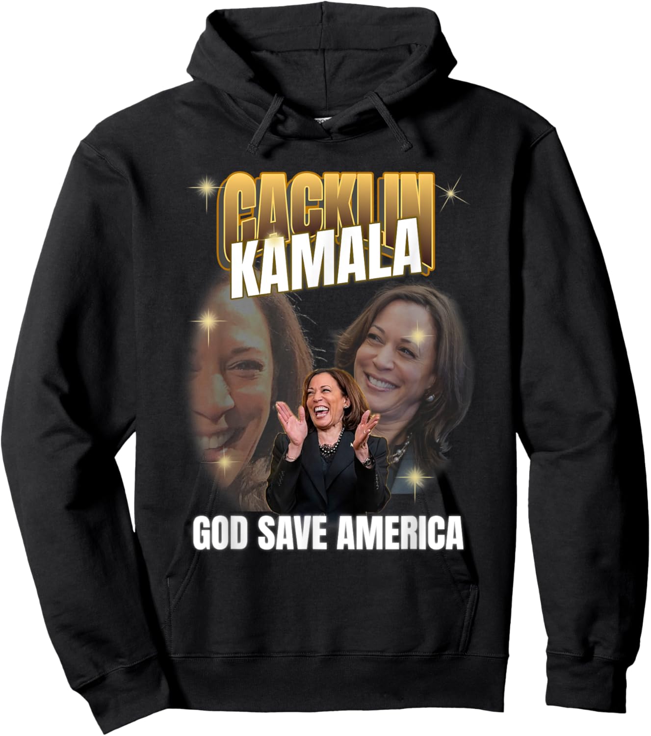 Funny Anti Laughing Kamala Harris Election Hoodie - Hoodie | Black
