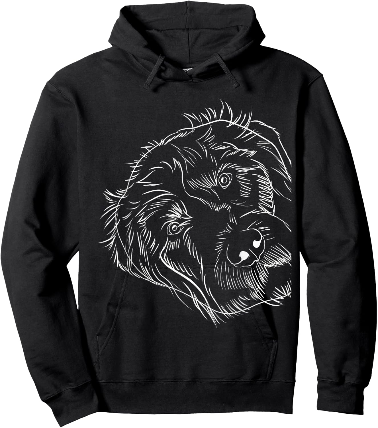 Dog German wire hair Hoodie - Hoodie | Black