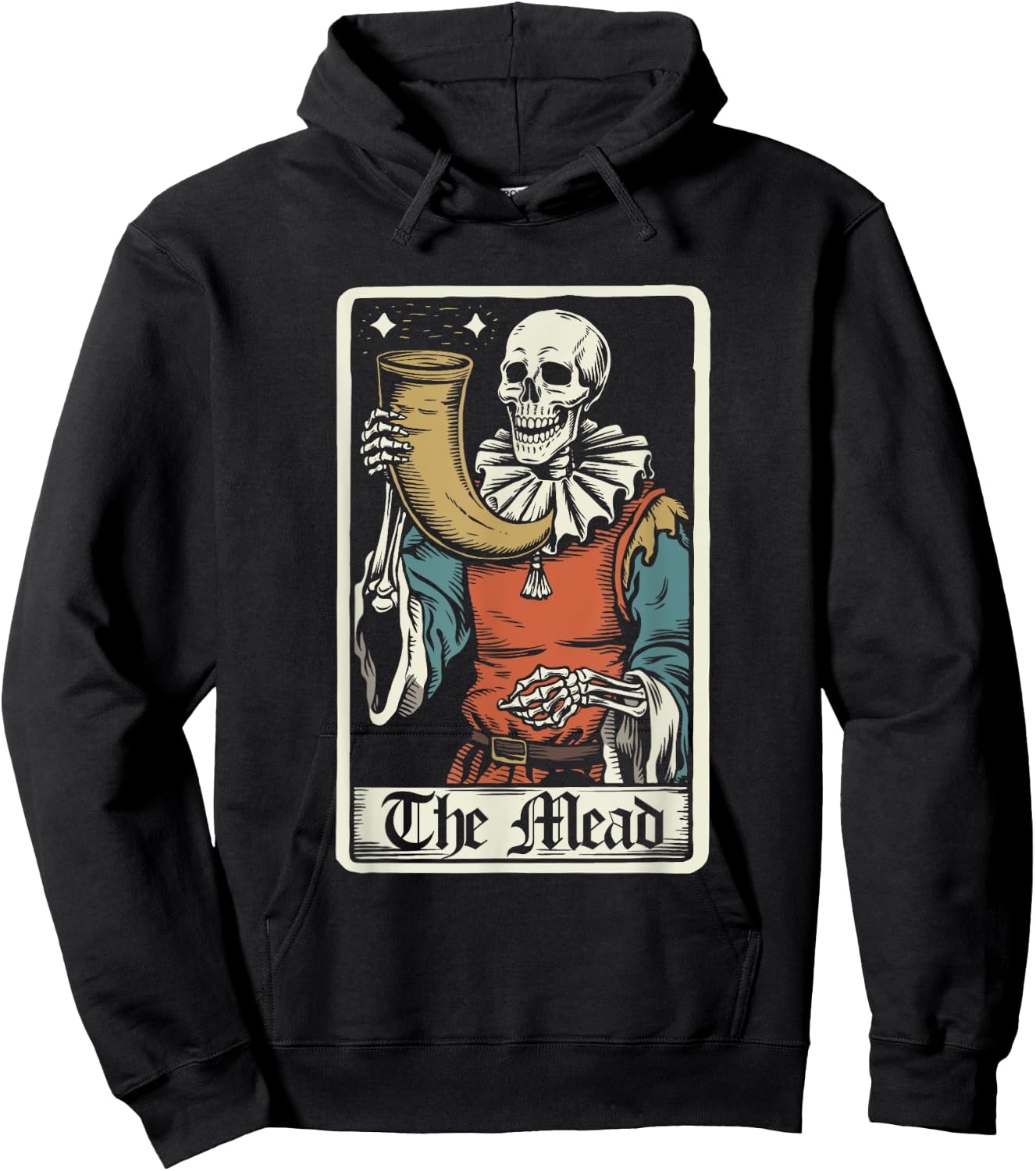 The Mead Tarot Card Funny Ren Faire Hoodie - Hoodie | Black