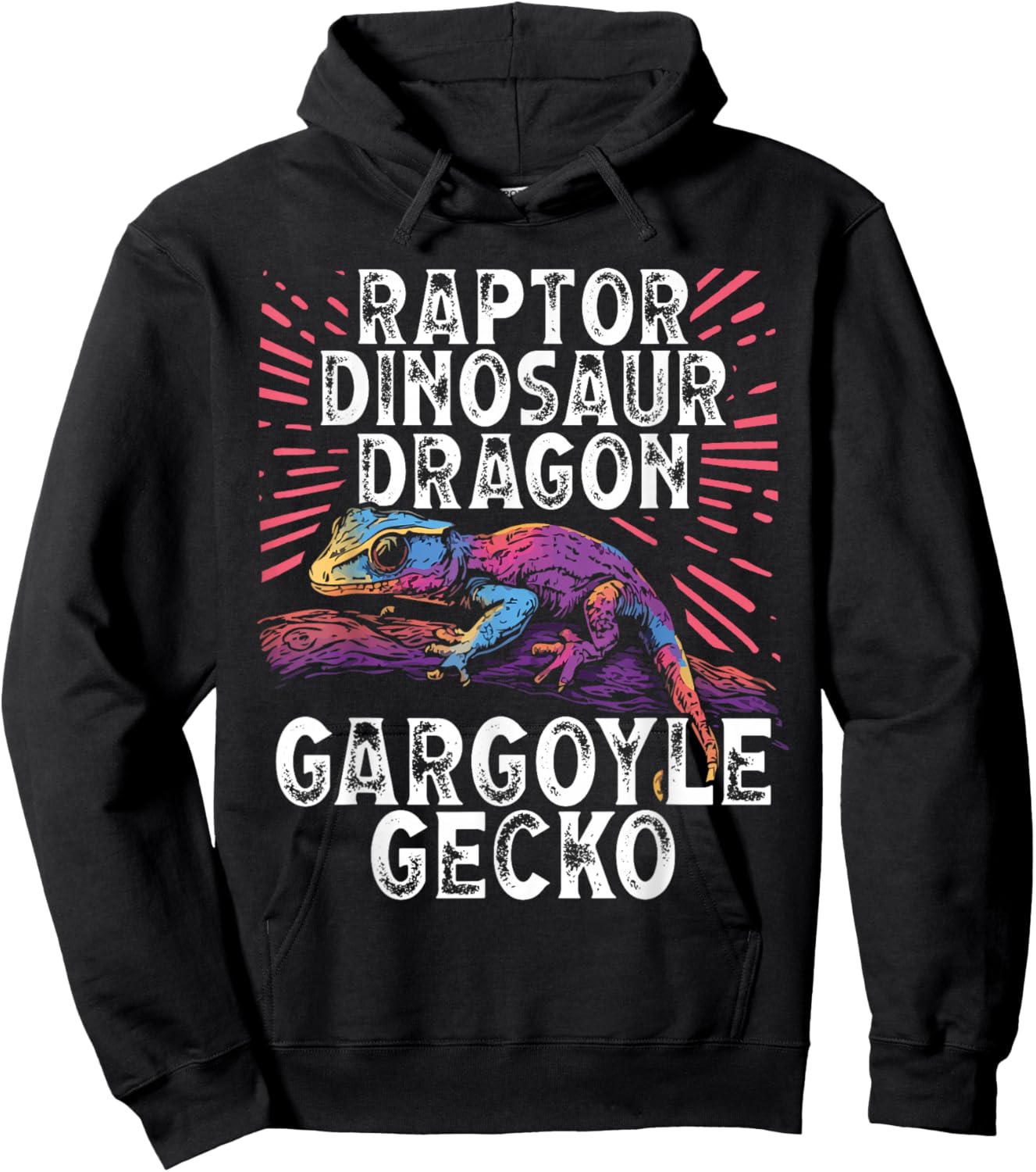 Gargoyle Gecko Reptile Owner Geckos Saying Lizard Lover Hoodie - Hoodie | Black