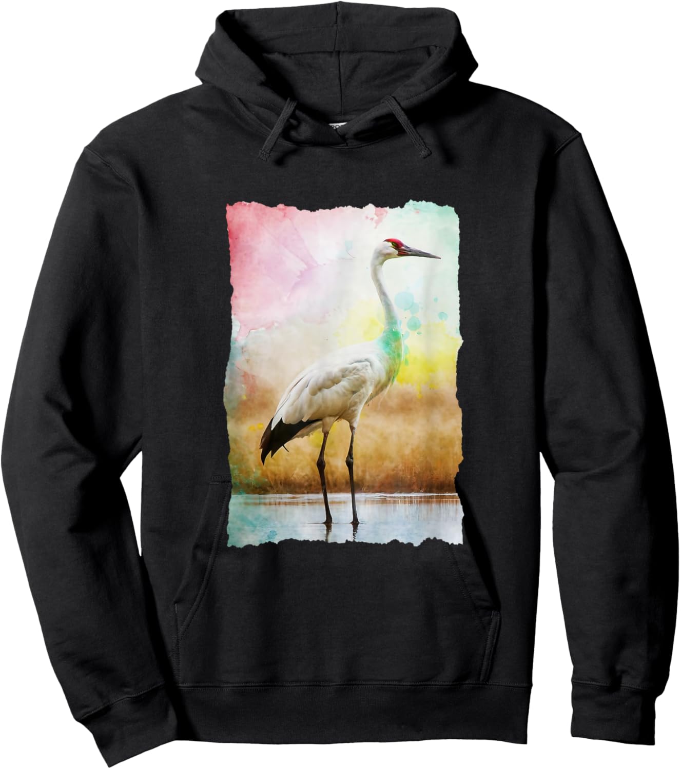 Whooping Crane Season: Bird Watchers Nature Photographer Hoodie - Hoodie | Black