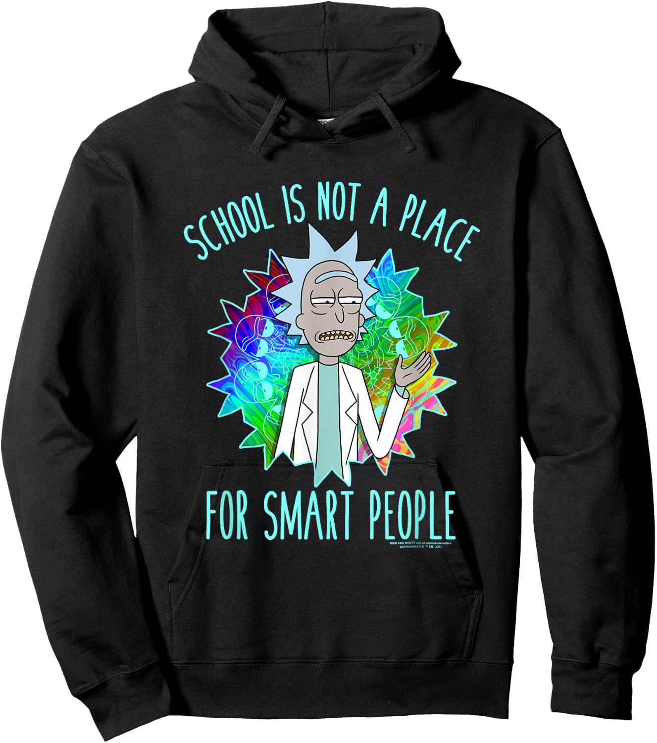 Rick and Morty School Hoodie - Hoodie | Black