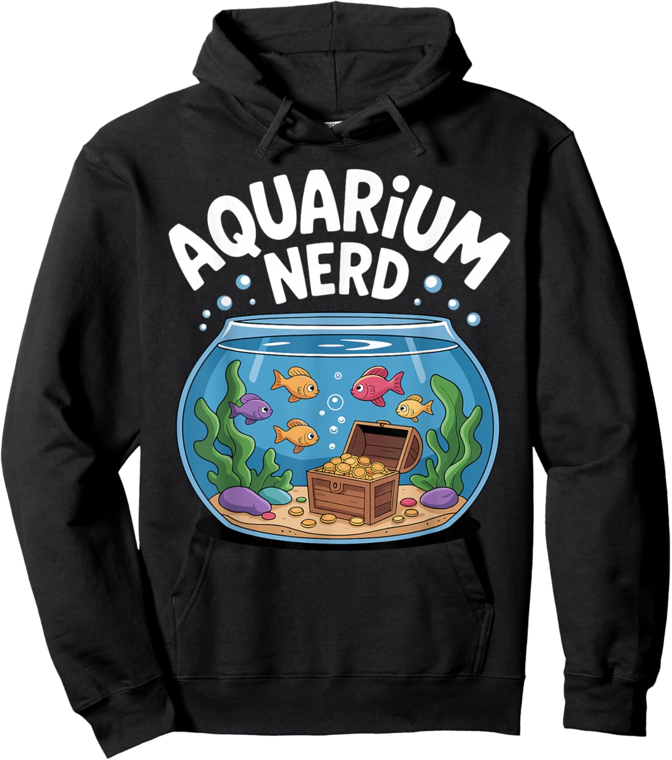 Best Aquarium Art Women Fish Tank Aquarium Lover Hoodie - Hoodie | Black