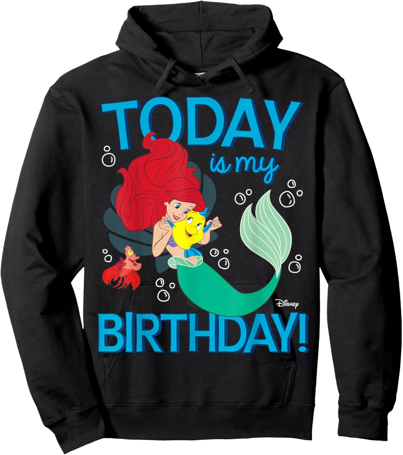 Disney Princess - Ariel Today is My Birthday Hoodie - Hoodie | Black