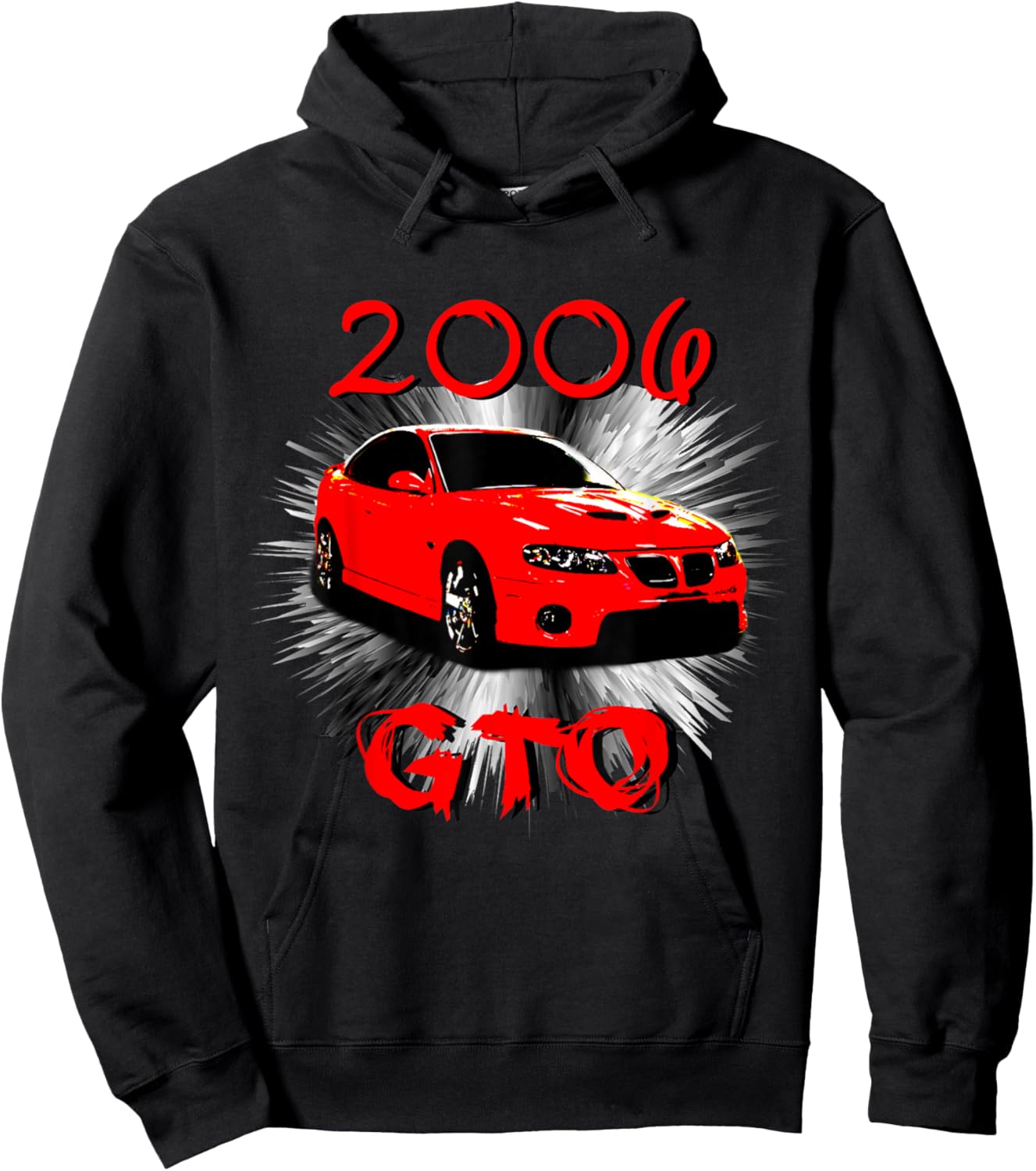 2006 GTO Classic Car Old School Muscle Car Hoodie - Hoodie | Black