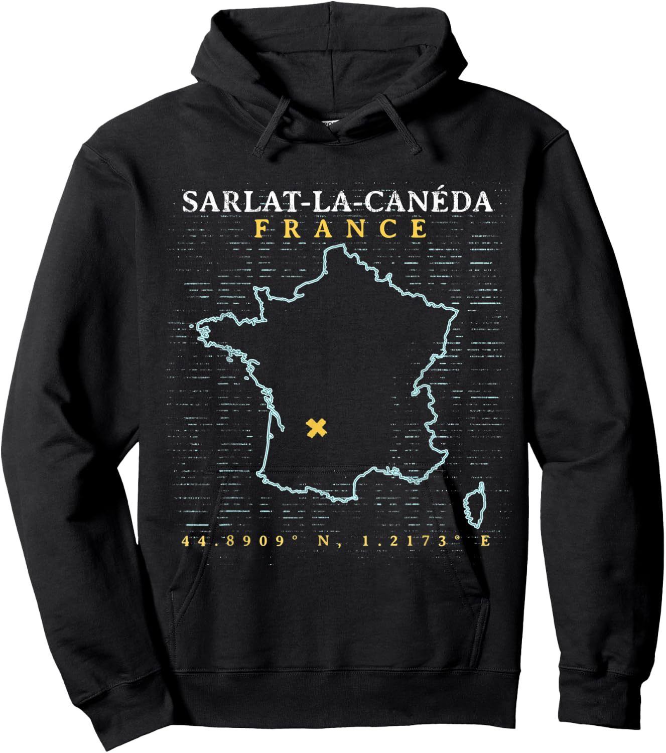 France Sarlat-la-Canéda Hoodie - Hoodie | Black