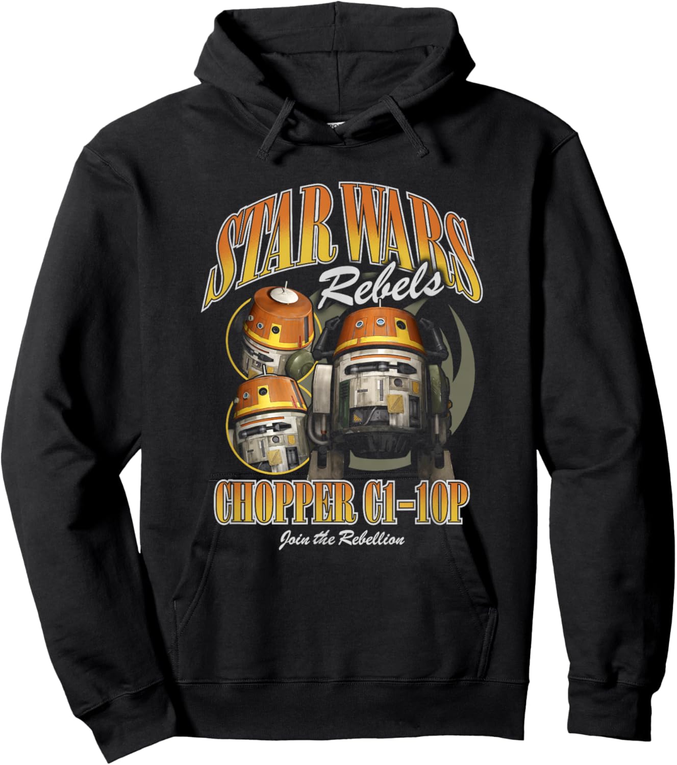 Star Wars Rebels Chopper C1-10P Join The Rebellion Poster Hoodie - Hoodie | Black