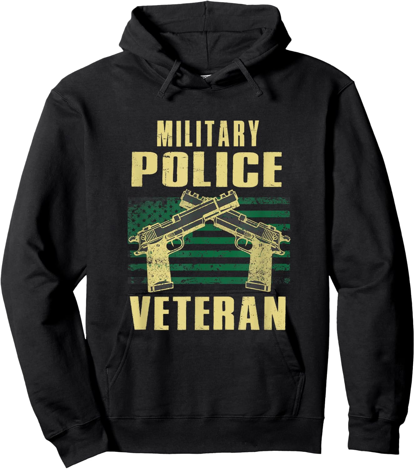 Military Police Veteran America Patriot Cop Military Veteran Hoodie - Hoodie | Black