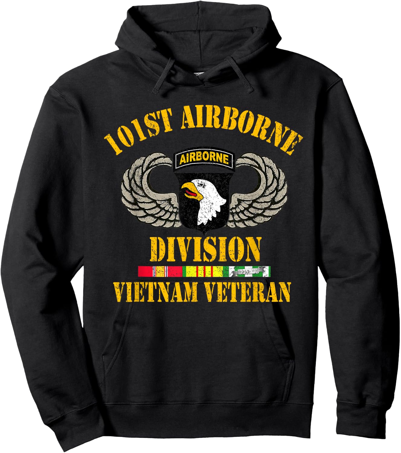 101st Airborne Division Vietnam Veteran , Veterans Day Hoodie - Hoodie | Black