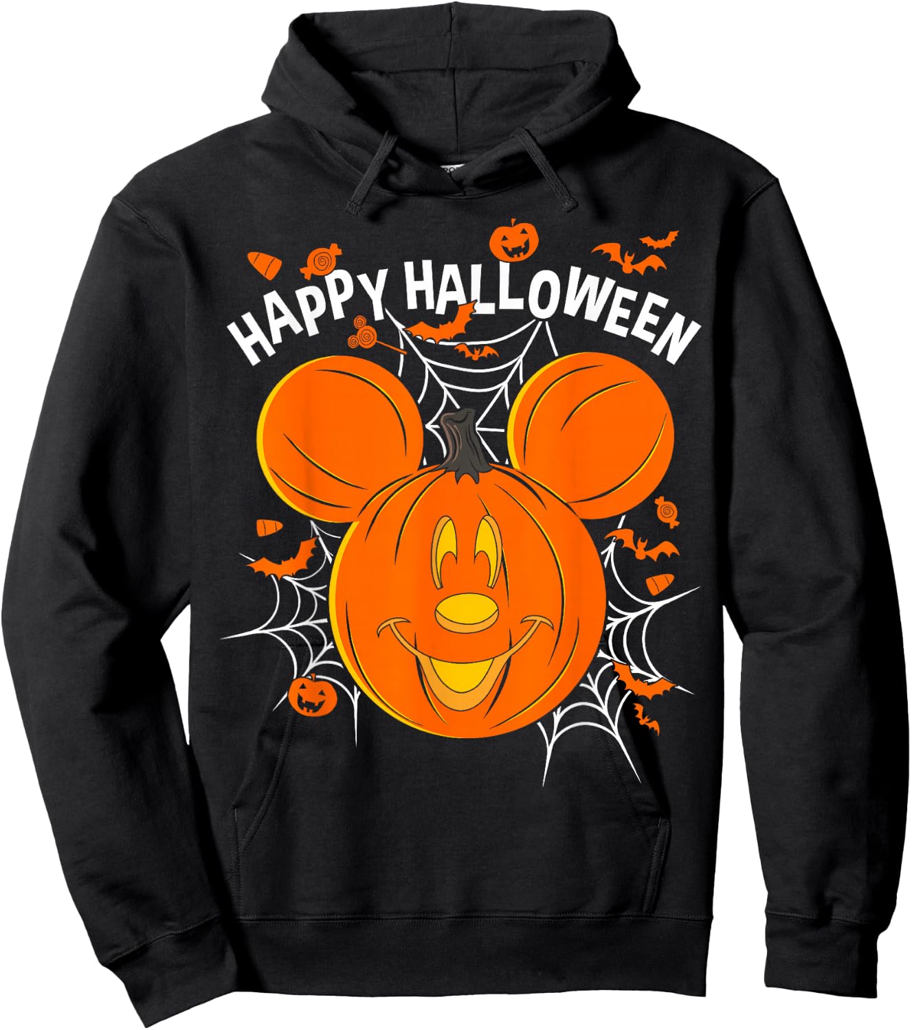 Disney Mickey & Friends Mickey Pumpkin Happy Halloween Small Hoodie - Hoodie | Black