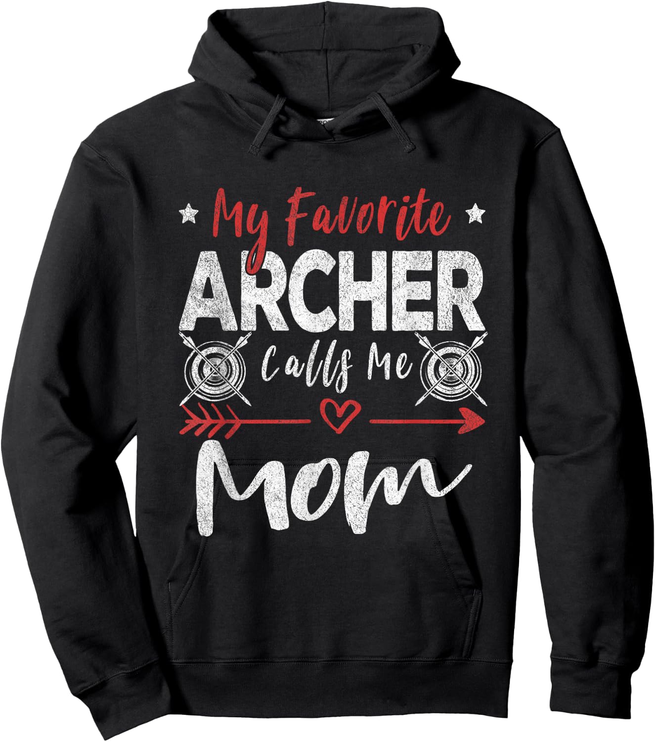 My Favorite Archer Calls Me Mom Archery Hoodie - Hoodie | Black