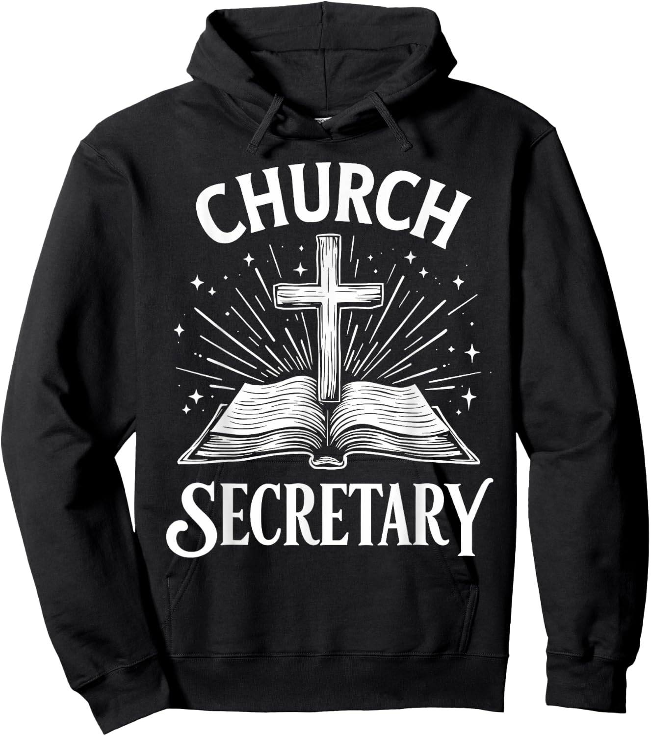 Church Secretary Vintage Hoodie - Hoodie | Black
