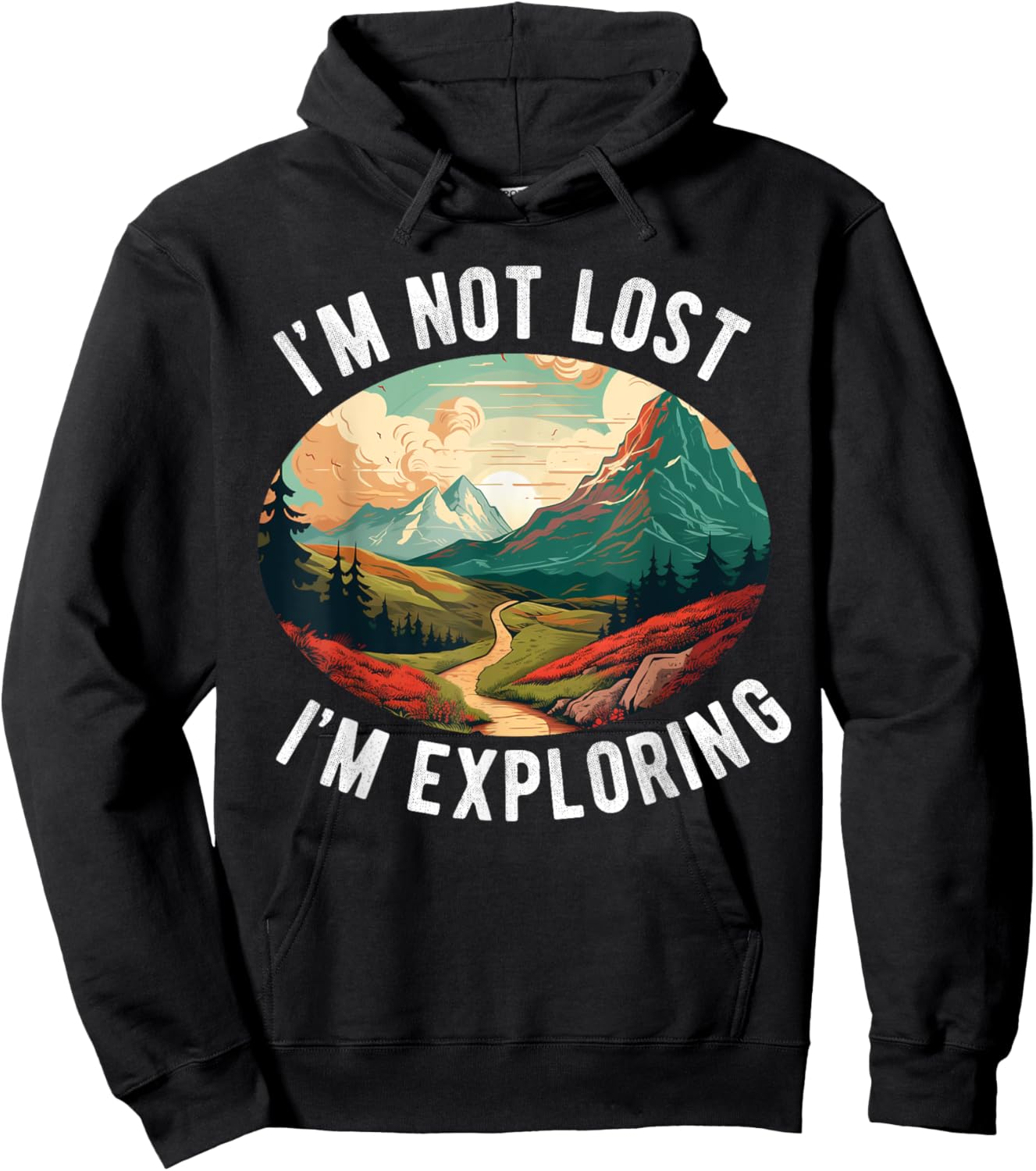 Hiking Women Nature outdoorsy Funny Hiker Hike Lover Hoodie - Hoodie | Black