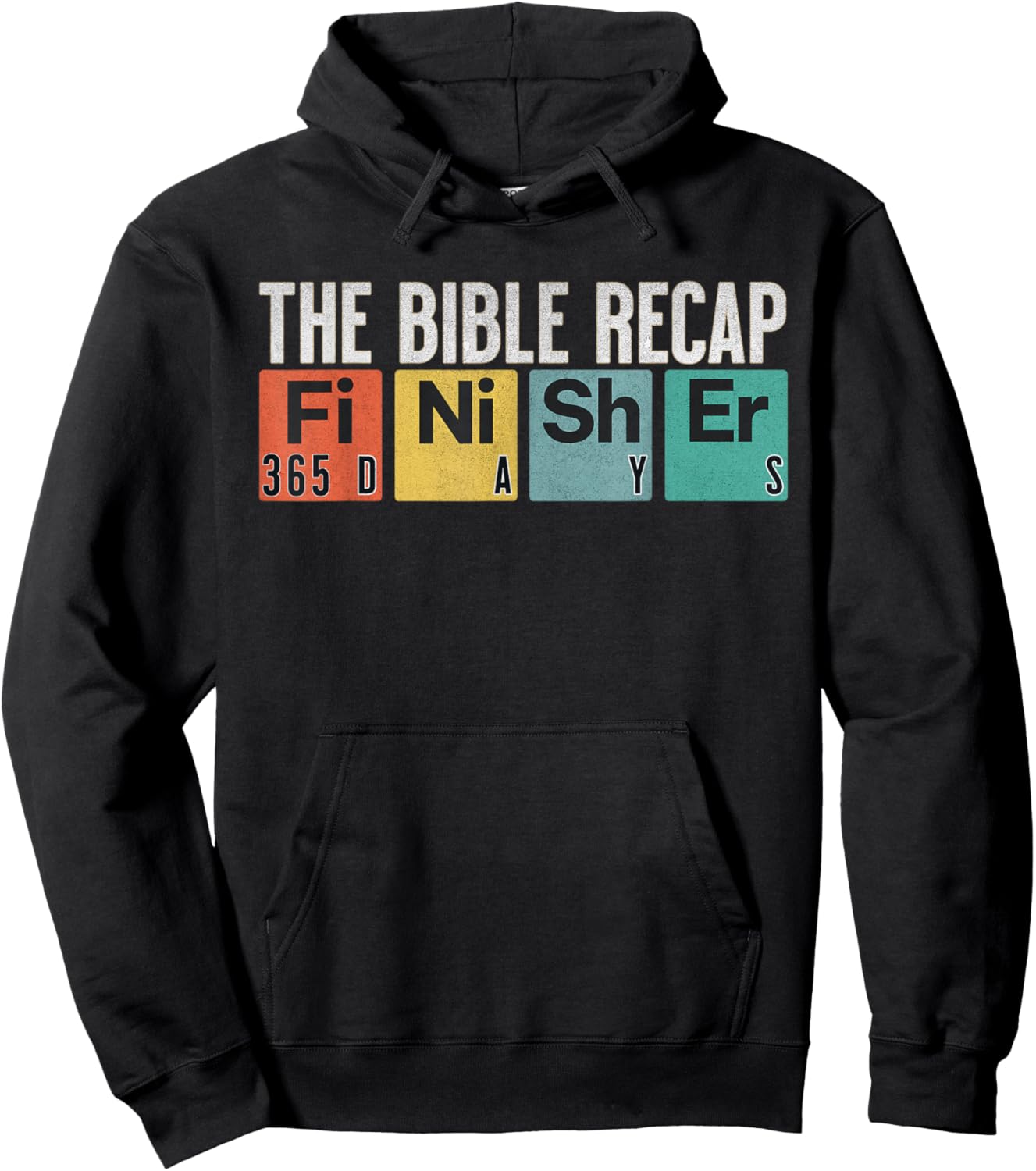 The Bible Recap Finisher 365 Days Hoodie - Hoodie | Black
