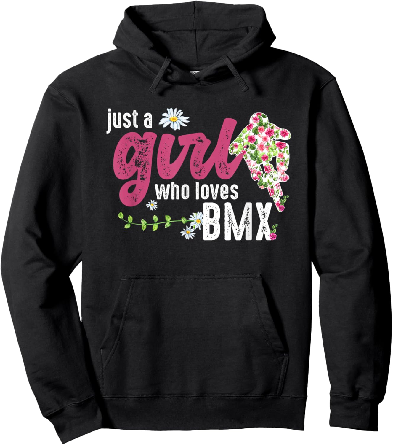 Just A Girl Who Loves BMX - BMX Rider Hoodie - Hoodie | Black