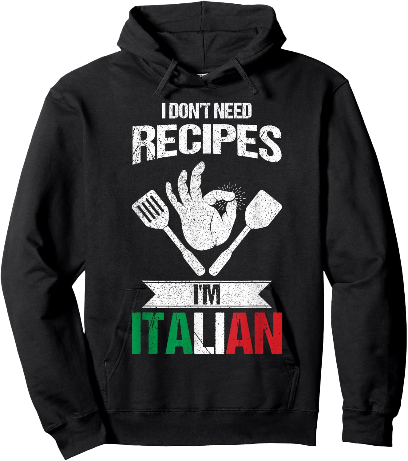 Italian Quotes Italy decor American Grown Italian Roots Hoodie - Hoodie | Black