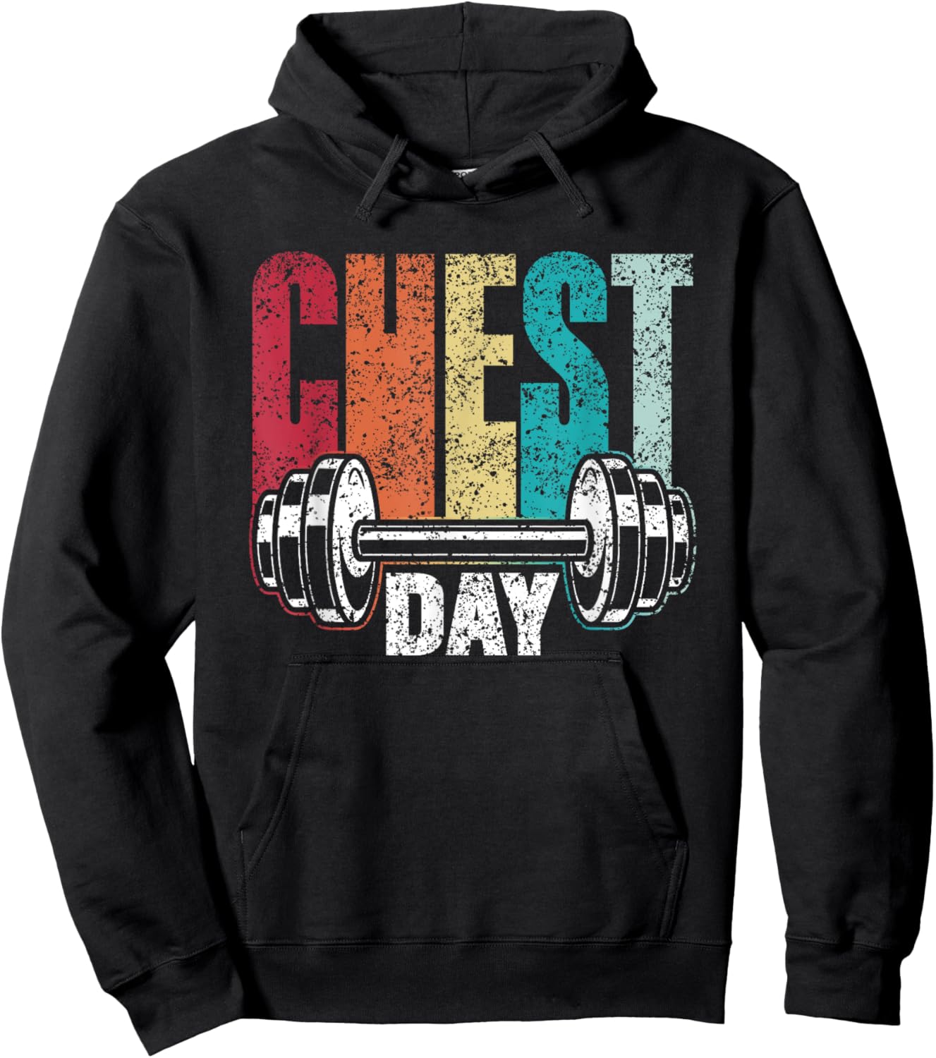 Chest Day Workout Weightlifting Gym Bodybuilding Chest Day Hoodie - Hoodie | Black