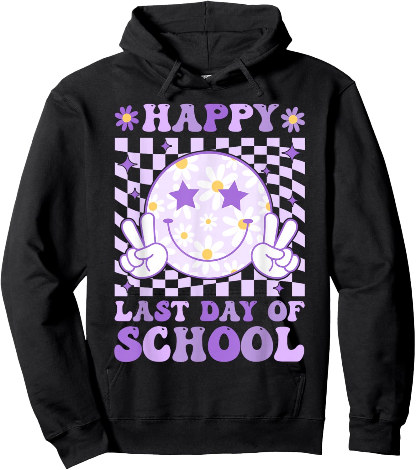 Happy Last Day of School Teacher Boy Girl School Graduation Hoodie - Hoodie | Black