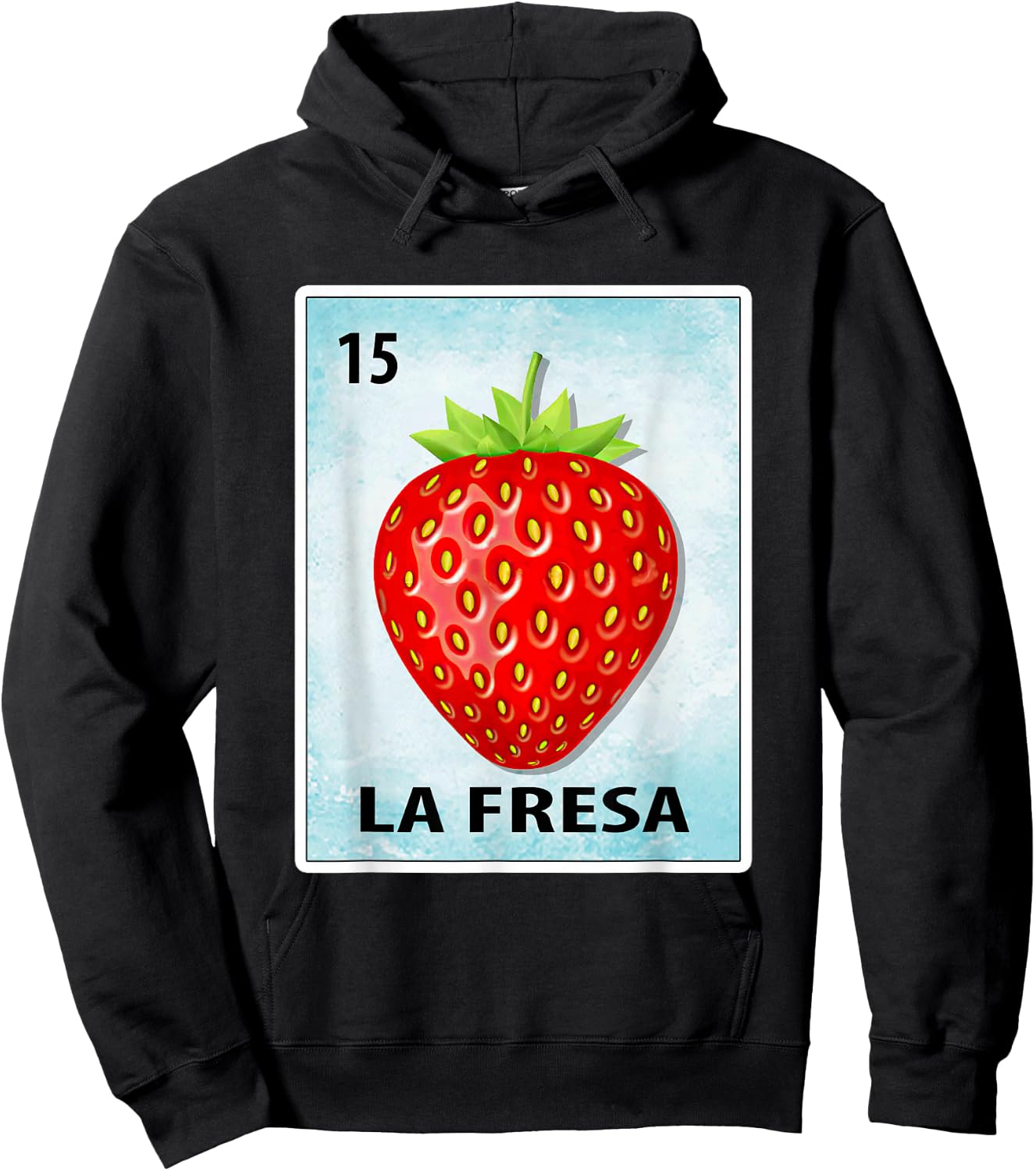 La Fresa Mexican Strawberry Cards Hoodie - Hoodie | Black