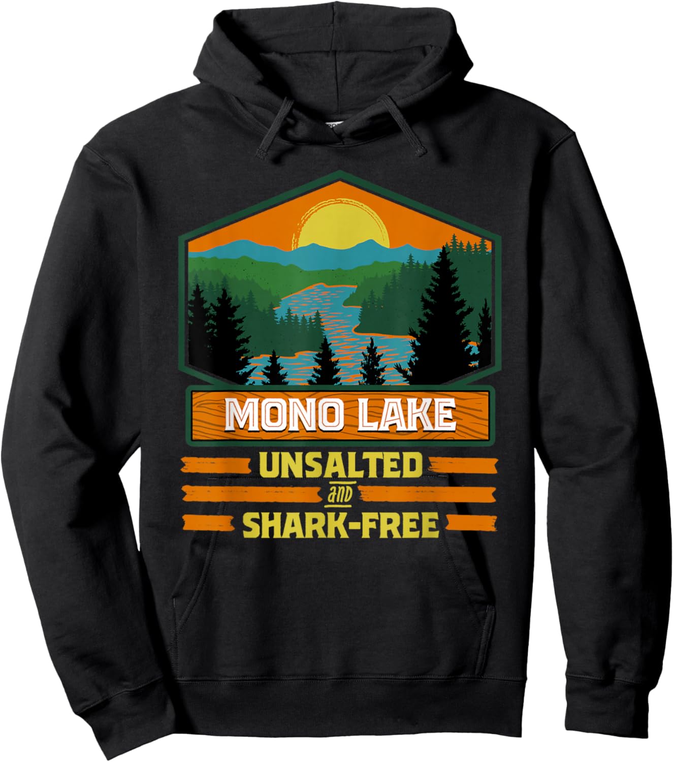 Vacation Unsalted and Shark Free Mono Lake Hoodie - Hoodie | Black
