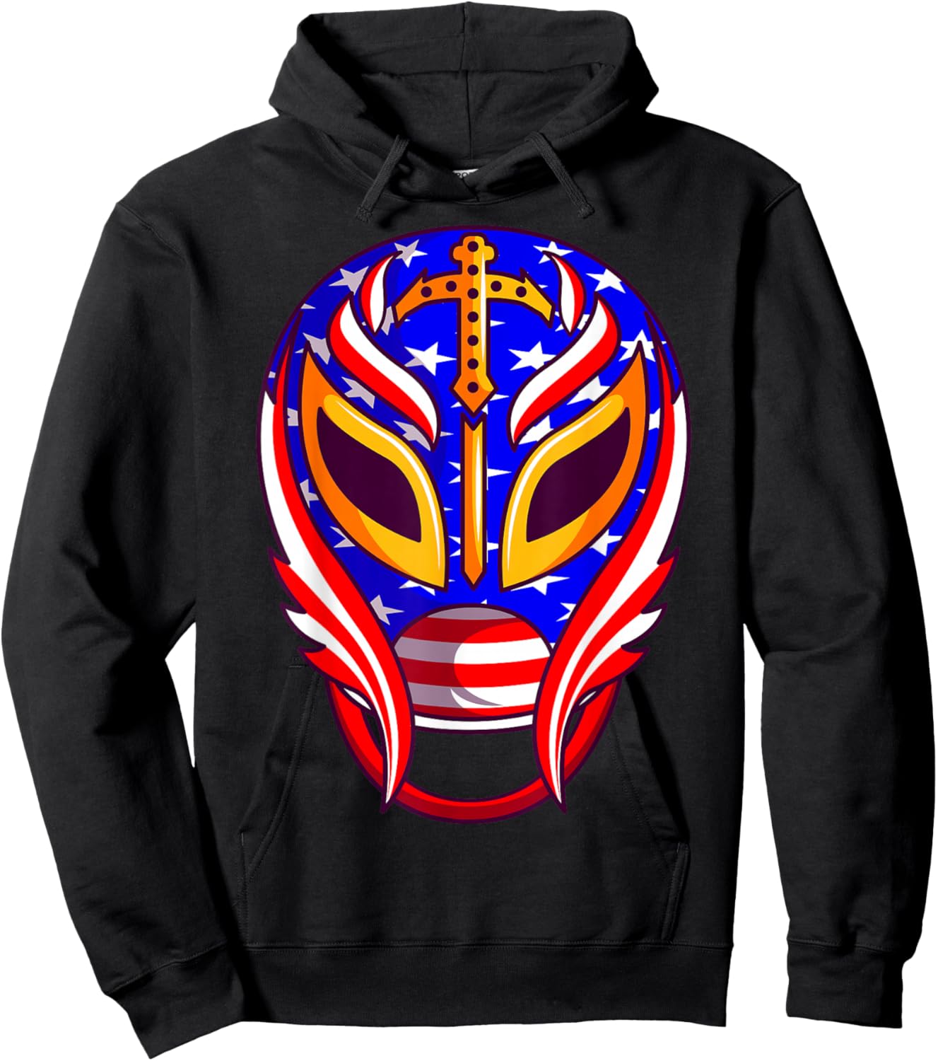 Mexican Wrestling Mask Hoodie - Hoodie | Black