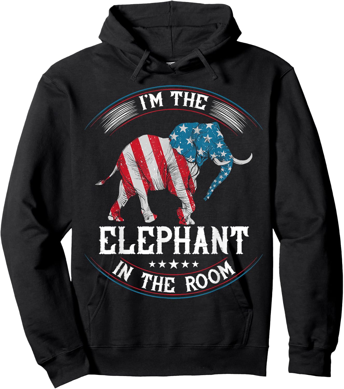 I'm The Elephant in The Room Republica Conservative Hoodie - Hoodie | Black
