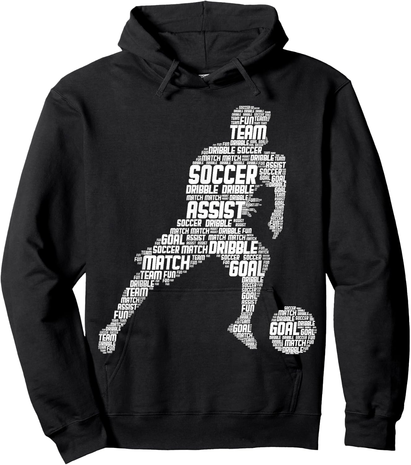 Soccer Player Boys Men Kids Hoodie - Hoodie | Black