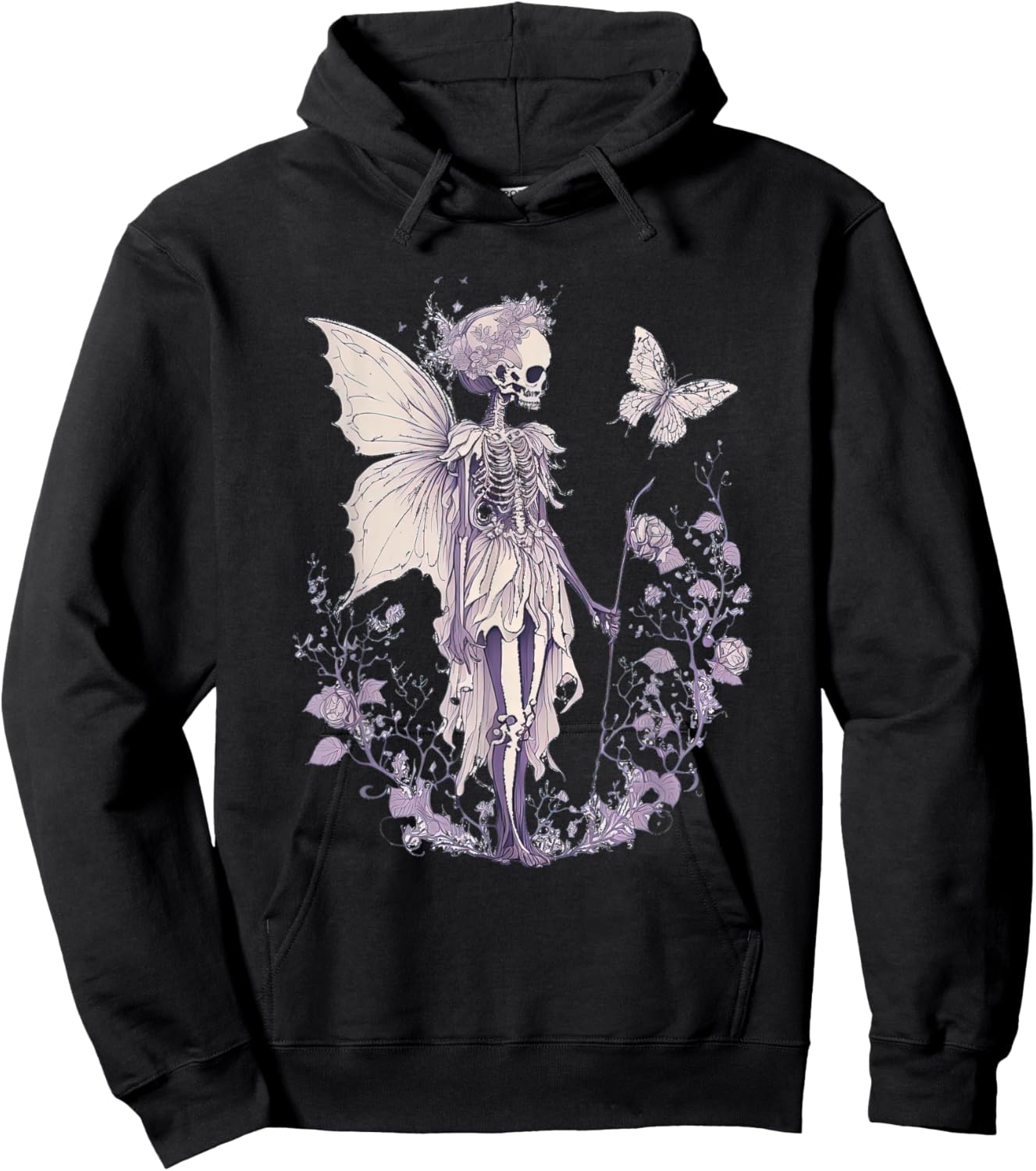 Goth Fairycore Aesthetic gothic fairy Aesthetic Hoodie - Hoodie | Black