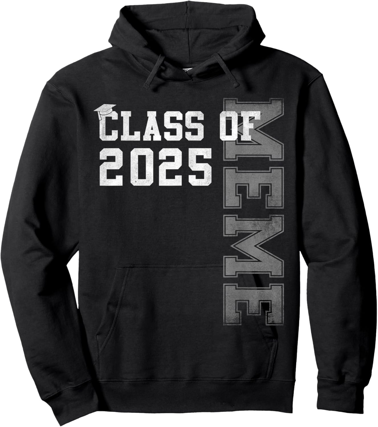 Meme Senior 2025 Proud Meme Of A Class Of 2025 Graduation Hoodie - Hoodie | Black