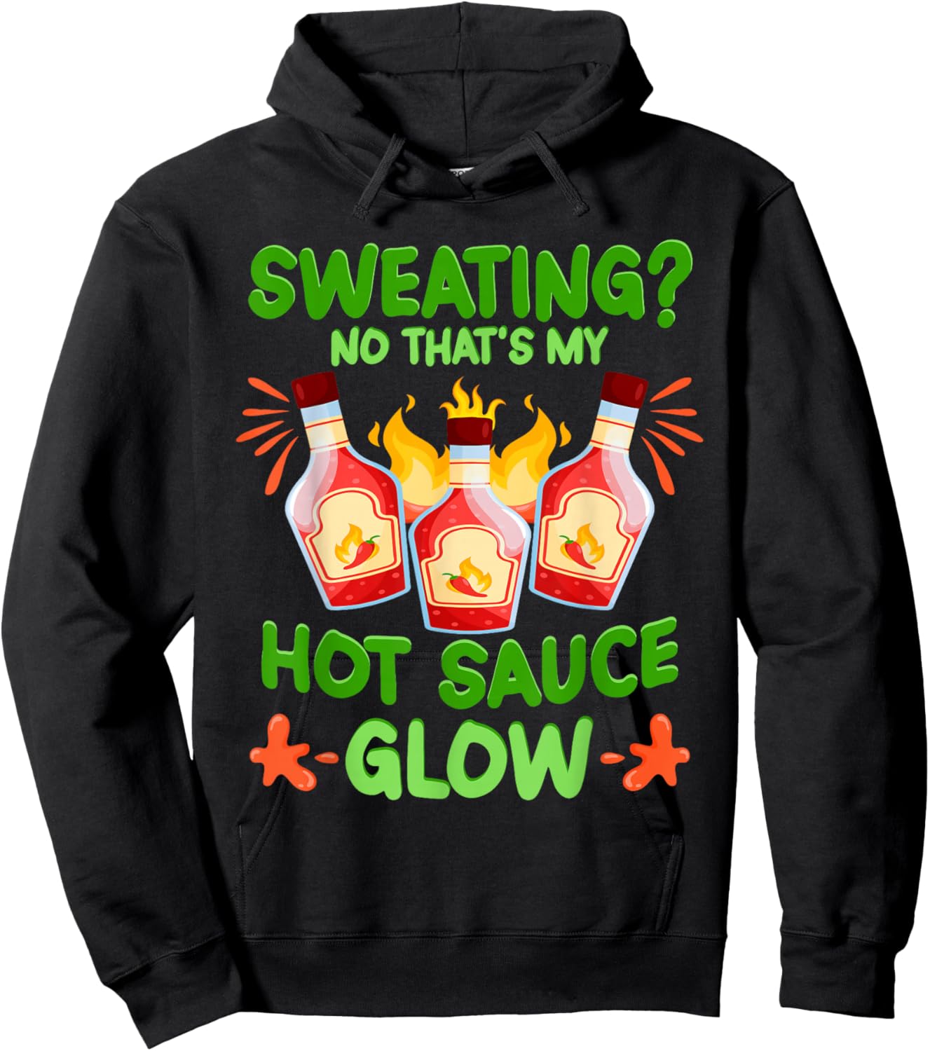 Spicy Food Hot Sauces That's My Hot Sauce Hoodie - Hoodie | Black