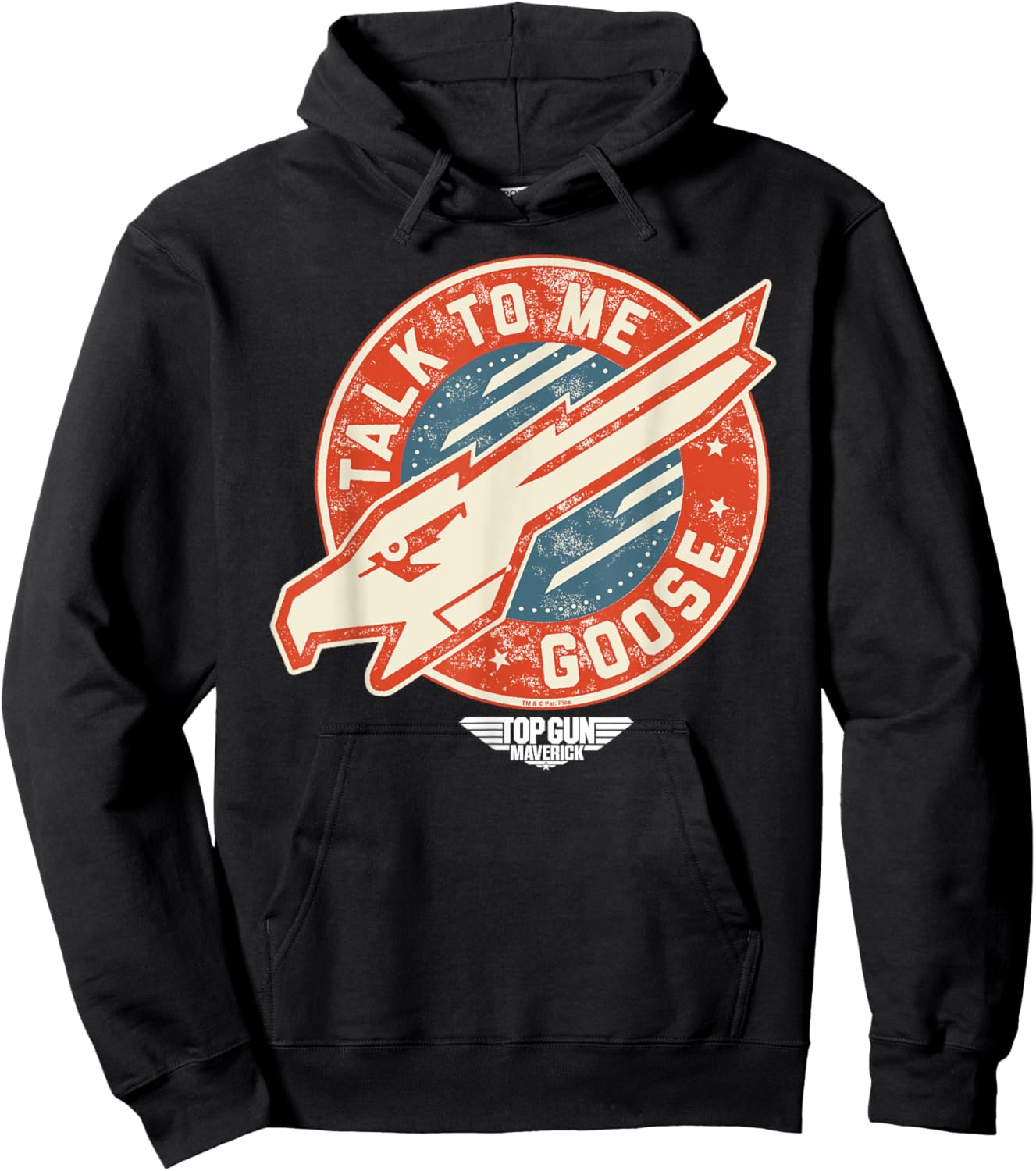 Top Gun Maverick Talk To Me Goose Eagle Head Hoodie - Hoodie | Black