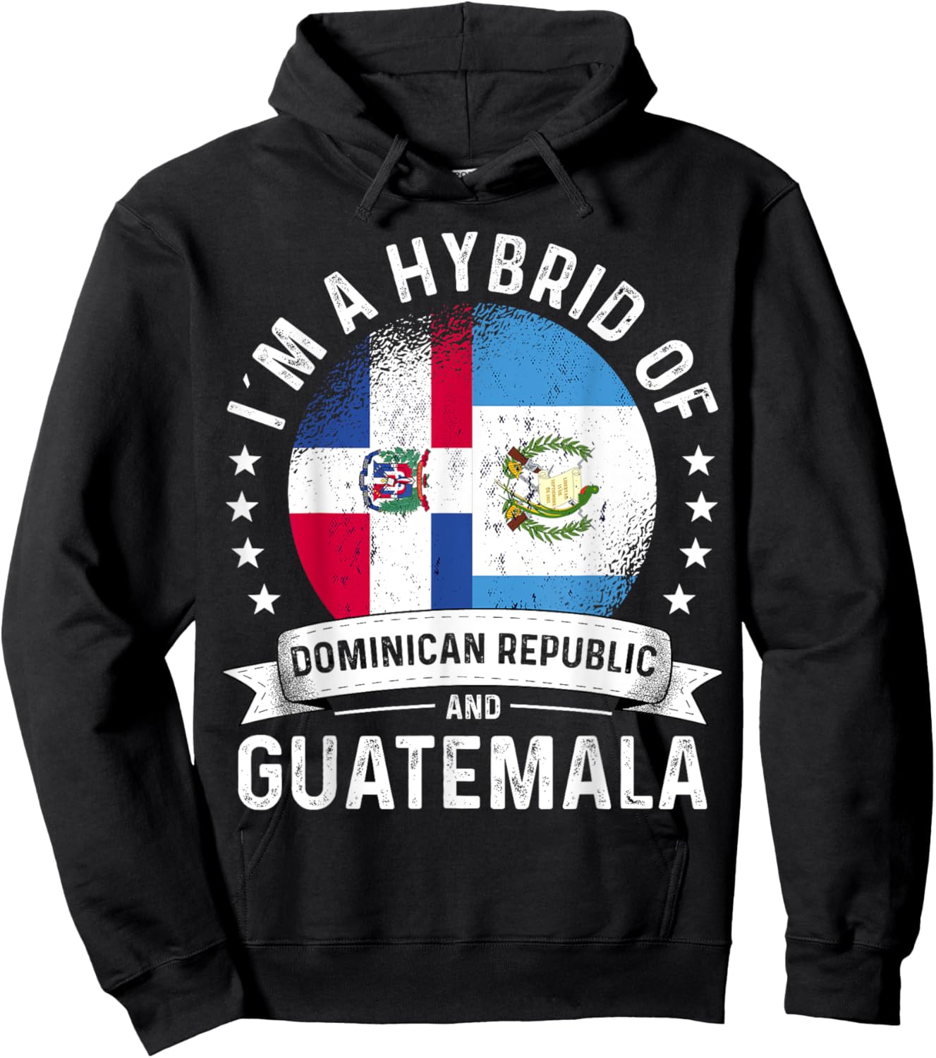 Dominican Republic Flag Guatemala Grown Guatemalan Flag Hoodie - Hoodie | Black