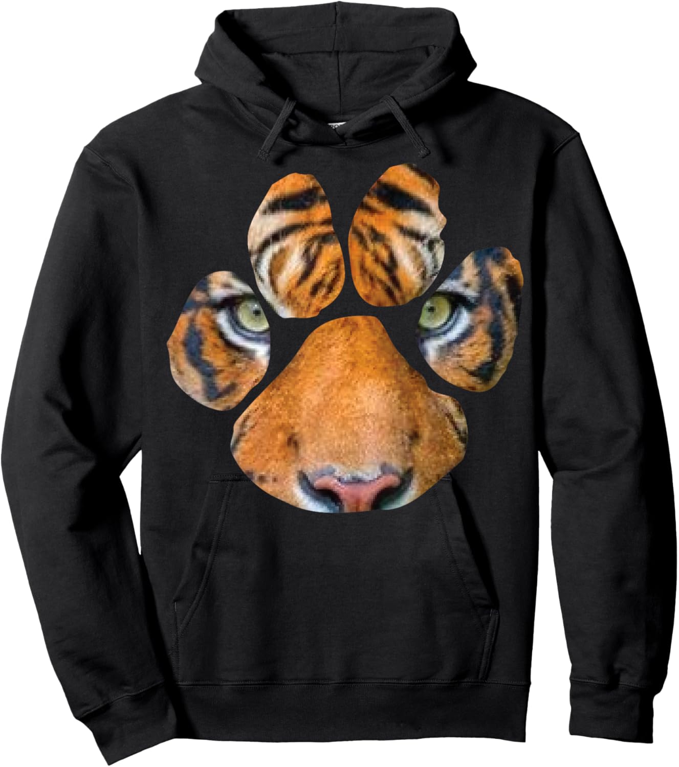 Novelty Tiger Eyes Paw Lion Enthusiasts Women Men Hoodie - Hoodie | Black