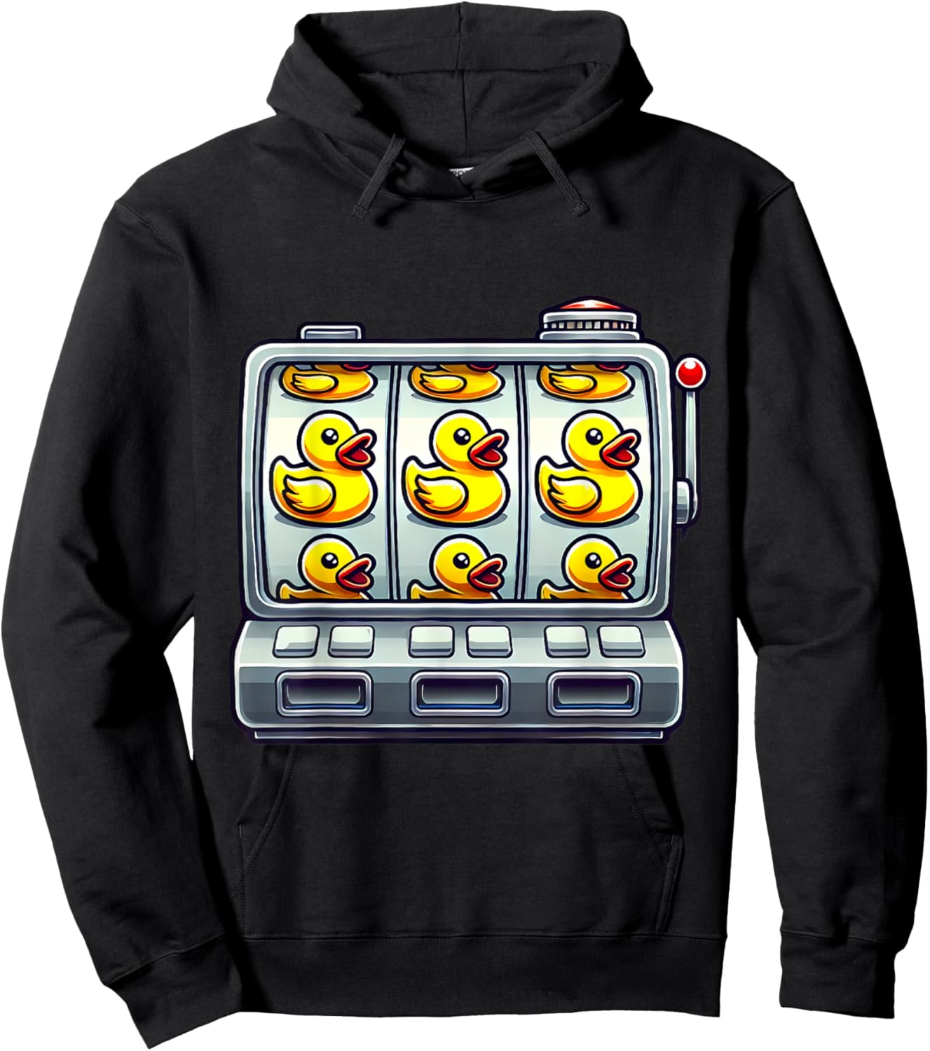 Rubber Duck Slot Machine Casino Slots Player Men Women Hoodie - Hoodie | Black