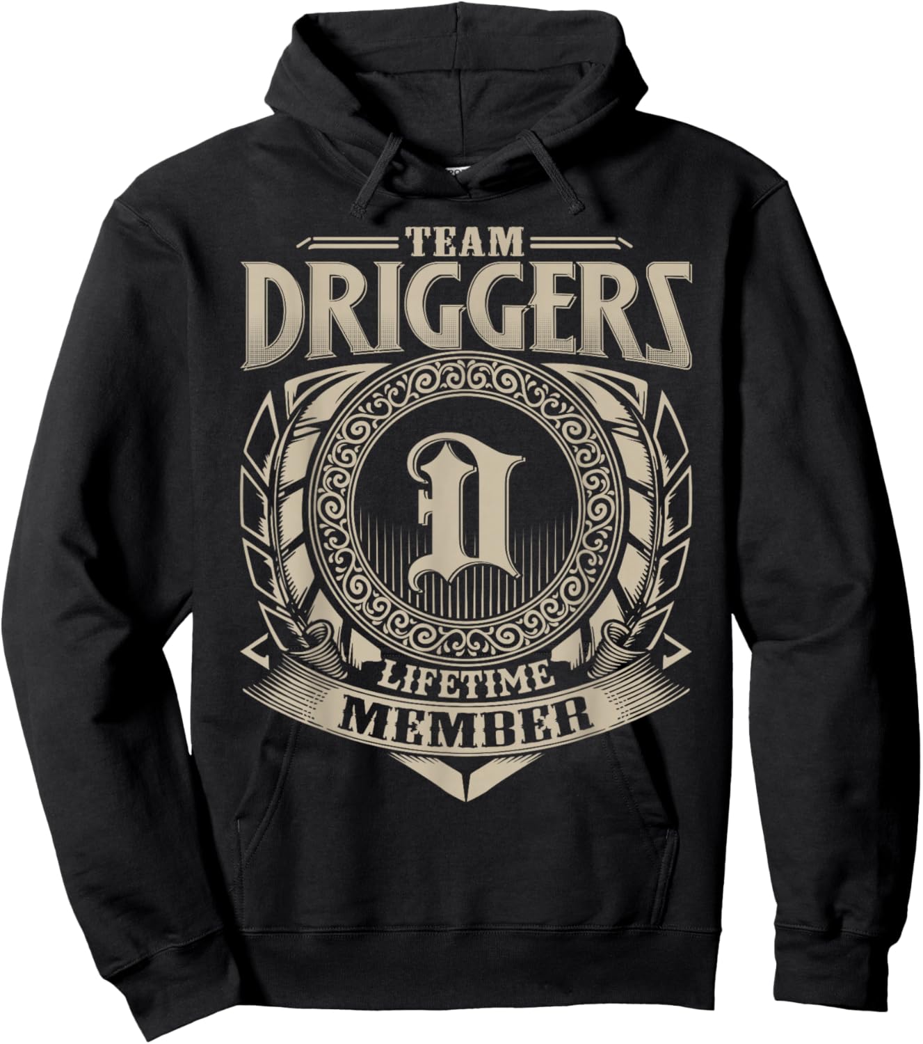 Team DRIGGERS Lifetime Member DRIGGERS Family Name Vintage Hoodie - Hoodie | Black