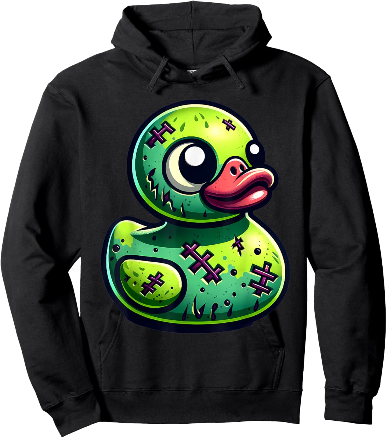 Rubber Duck Zombie Halloween Ducky Women Girls Hoodie - Hoodie | Black