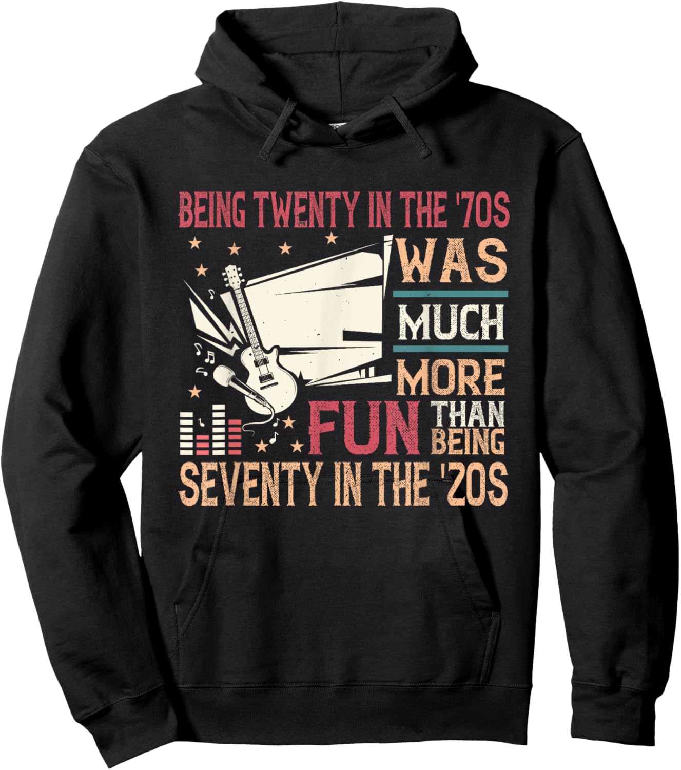 Being twenty in the '70s was much more fun than in the '20s Hoodie - Hoodie | Black