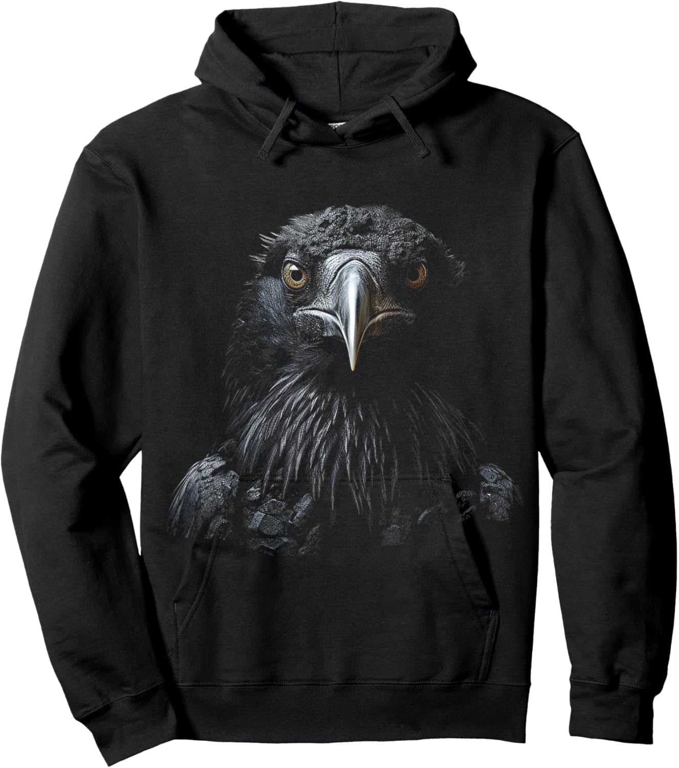 Eagle Drawing Illustration Graphic Animal Art Bird Eagle Hoodie - Hoodie | Black