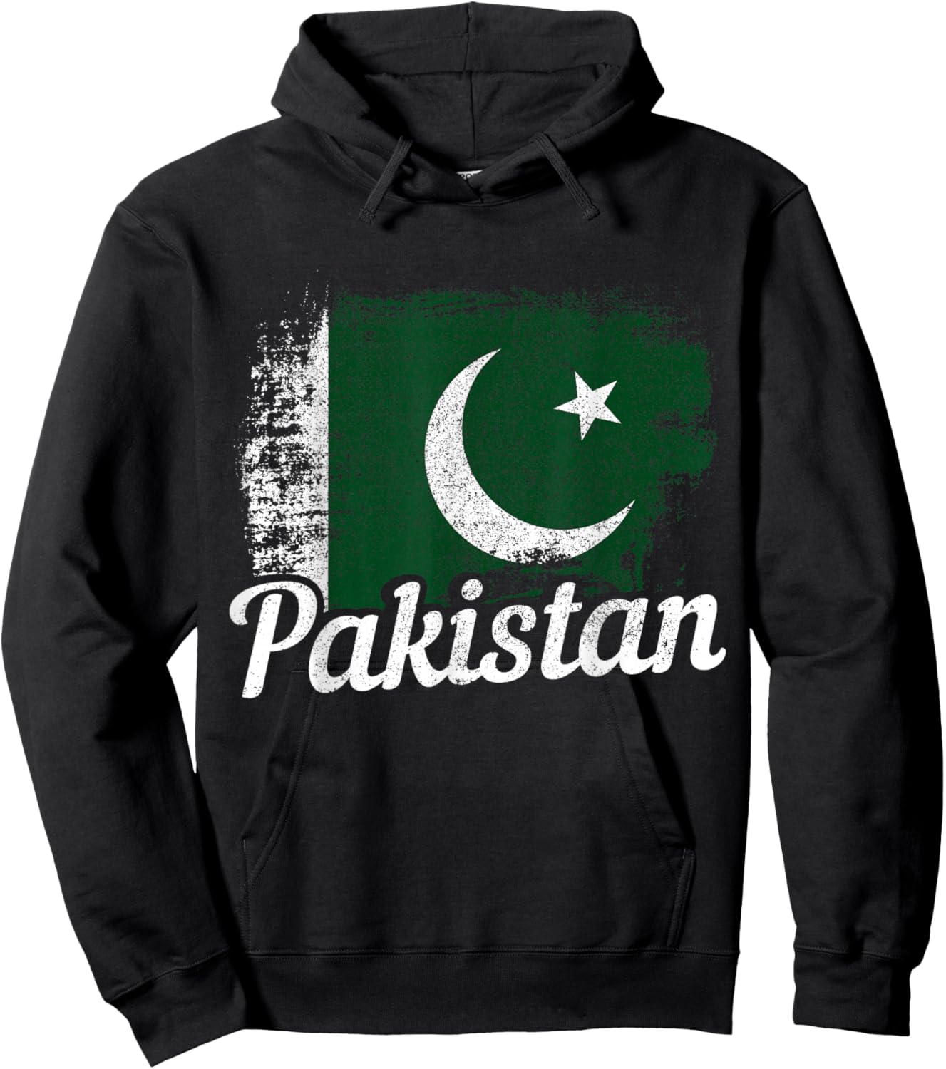 Pakistan Flag Vintage Pakistani Hoodie - Hoodie | Black