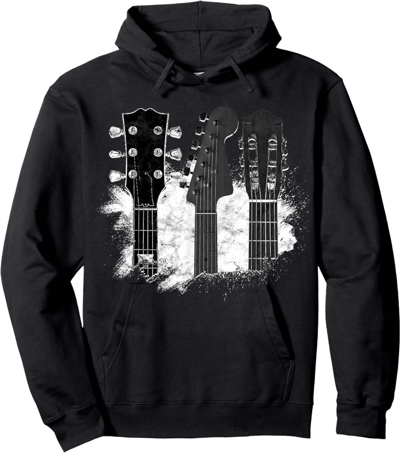 Guitar Player Gifts Rock n Roll Musician Festival Music Hoodie - Hoodie | Black