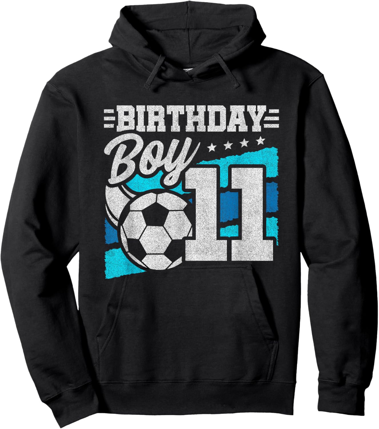 Soccer Birthday Party - 11 Year Old Boy - 11th Birthday Hoodie - Hoodie | Black