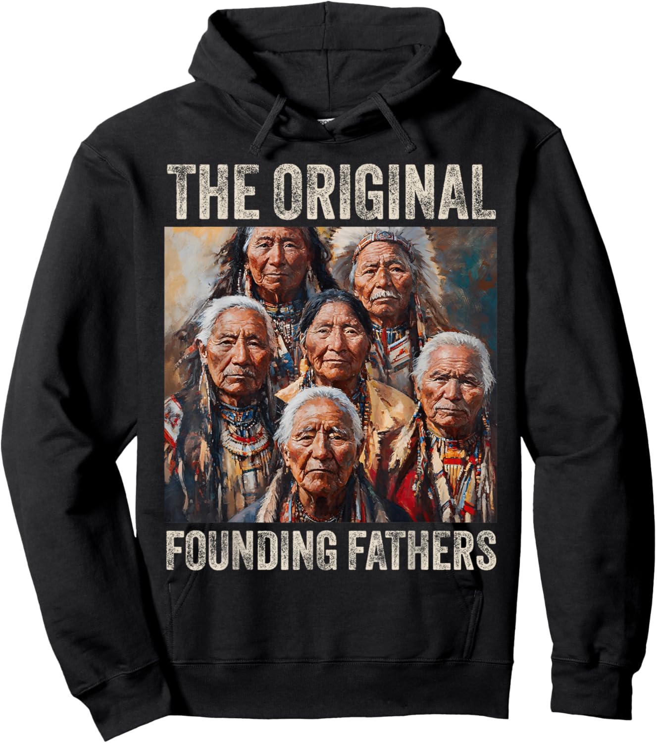 Original Founding Fathers Native American Tribe Hoodie - Hoodie | Black