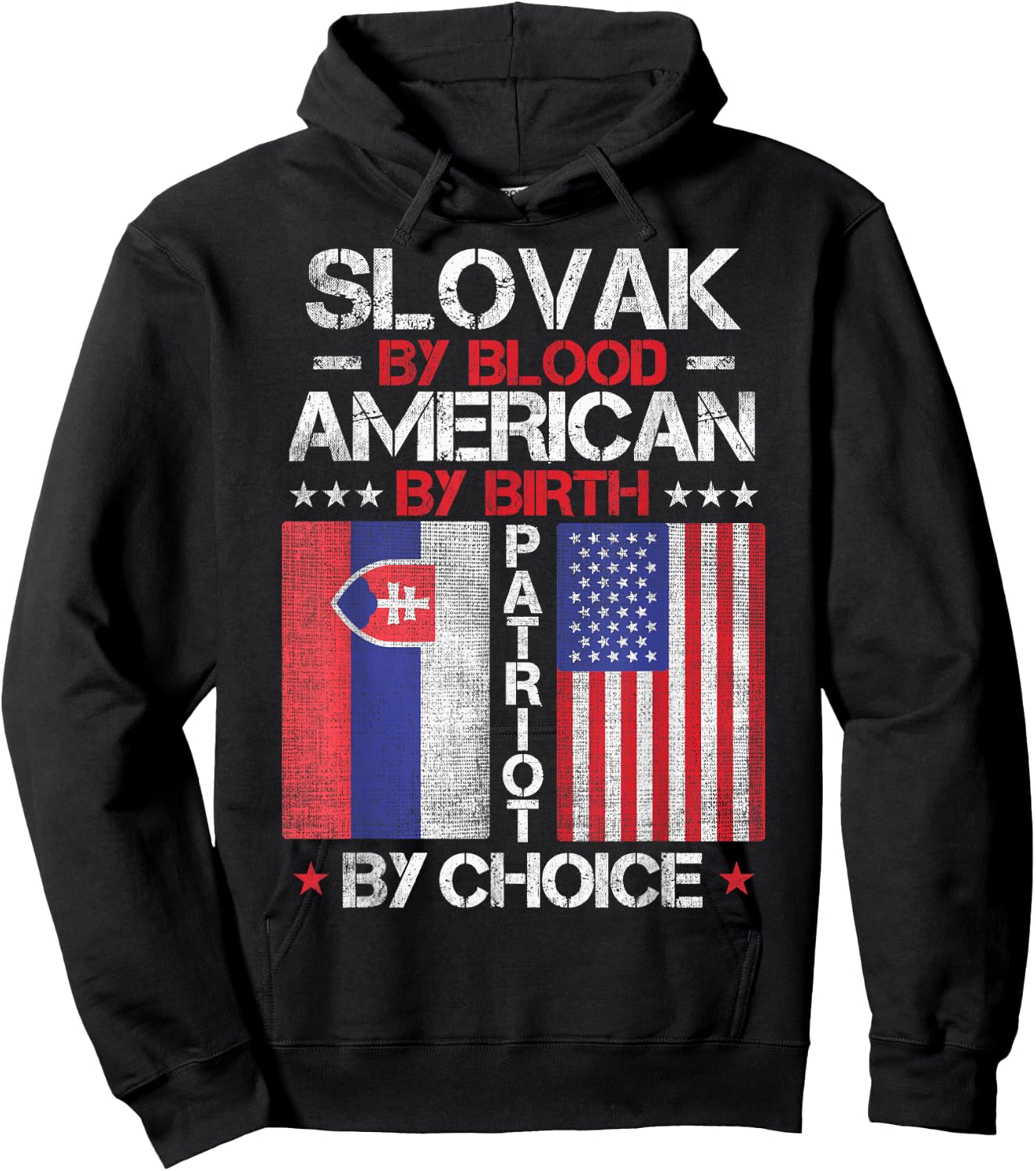 Slovak By Blood American By Birth Patriot By Choice Hoodie - Hoodie | Black