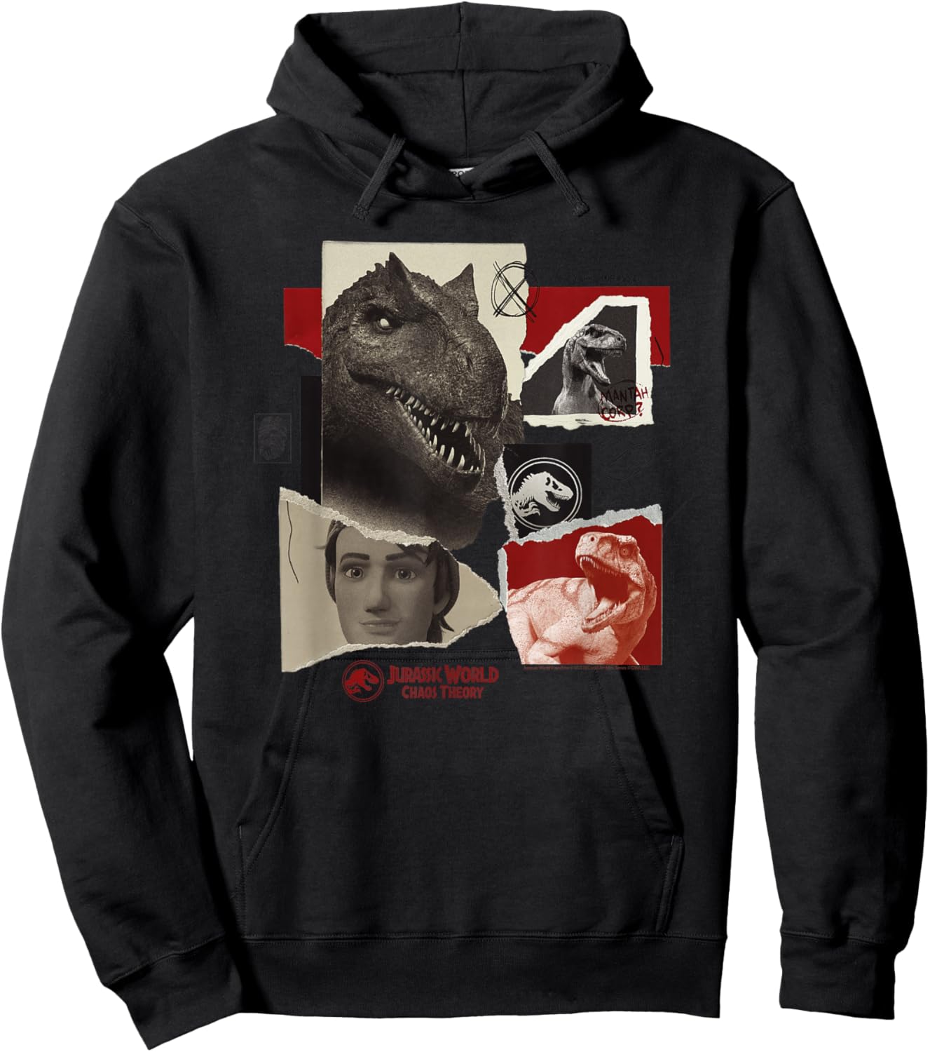 Jurassic World: Chaos Theory Photo Collage Hoodie - Hoodie | Black
