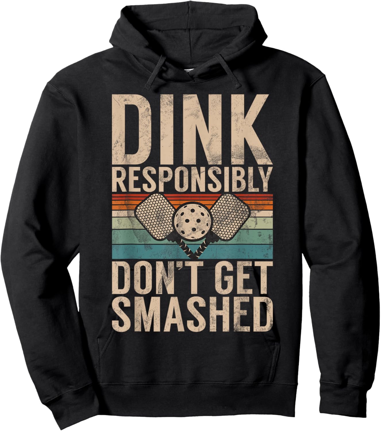 Pickleball Accessories Funny Slogan Pickleball Hoodie - Hoodie | Black