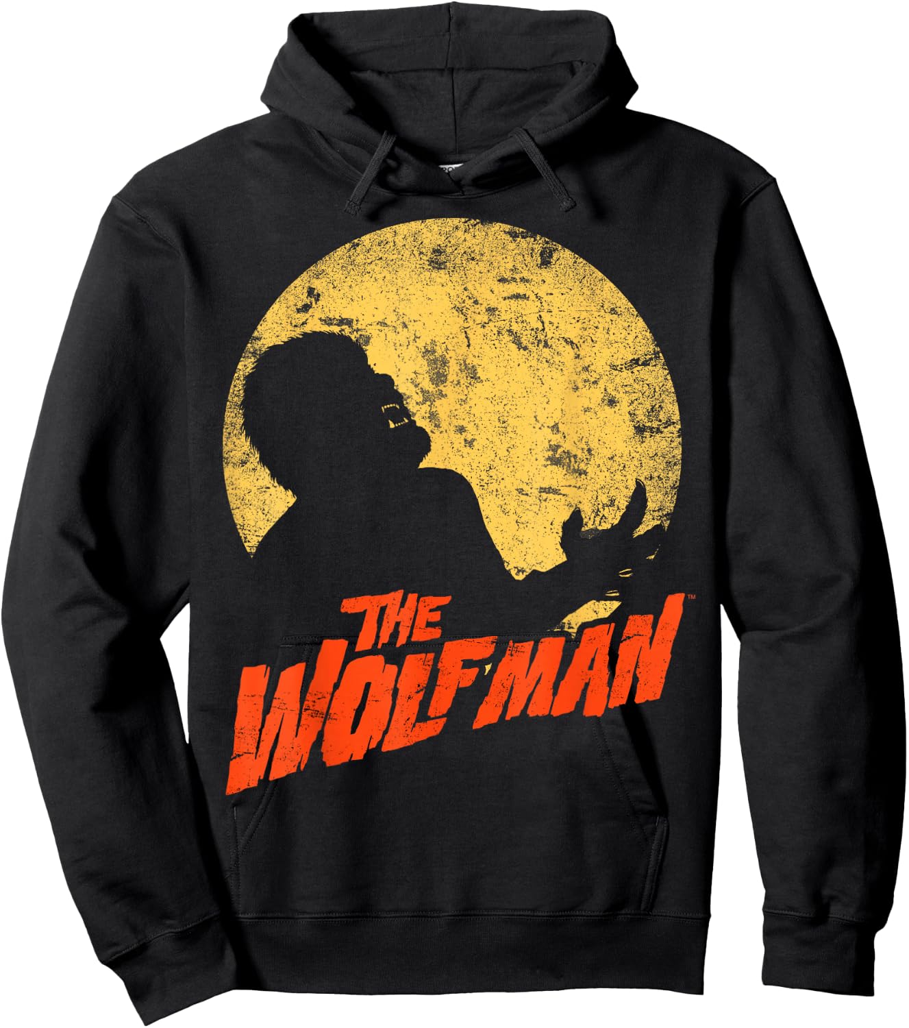 Universal Monsters The Wolf Man Moonlit Silhouette Hoodie - Hoodie | Black