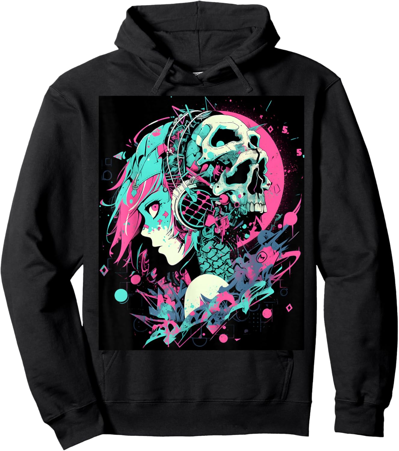 Make a Stylish Statement with This Sophisticated Graphic Hoodie - Hoodie | Black